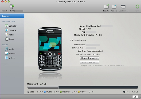 Blackberry Bold Desktop Software For Mac